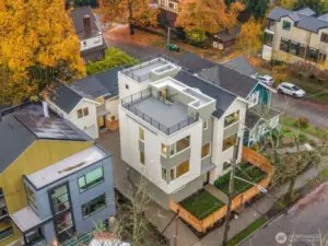 808 is situated at the back of the driveway courtyard area.