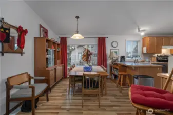 Dining room has space for at least 6 and probably more!