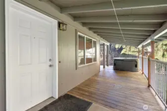 Wrap around covered porch