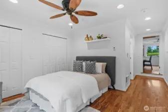 Primary Bedroom with built in Speakers