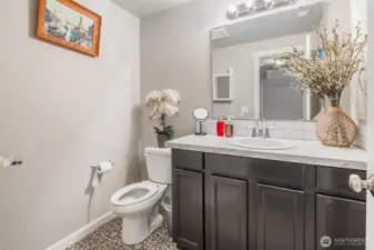 Powder room on main floor