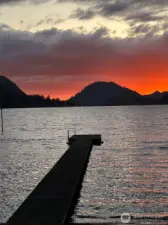 The west facing sunsets from this end of the lake are truly spectacular.