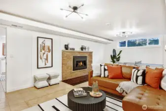 Second gas fireplace