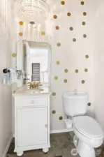 Top floor powder room.