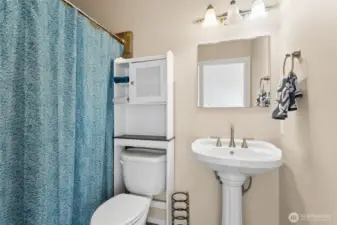 Full bathroom on entry level.