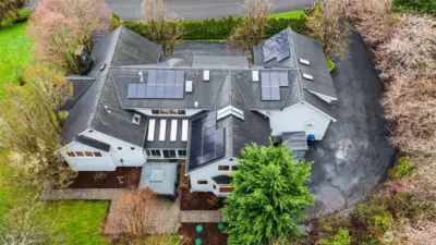 38 solar panels provide near zero electricity costs.