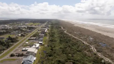 From above, you can also see one of the newest features of Ocean Shores, the High Dunes Trail!