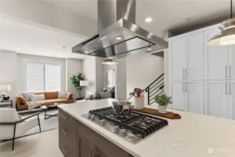 Featuring the increasingly hard to find 5-burner gas cooktop, all kitchen appliances come included with our homes.