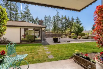 Patio view of club house.