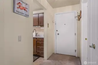 Entrance to unit