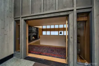 Welcome home. Check out that fireplace!