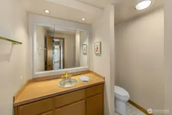 Main floor powder room.
