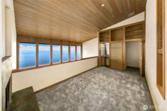 Upstairs mezzanine could be a possible 3rd bedroom. Huge walk in closet.