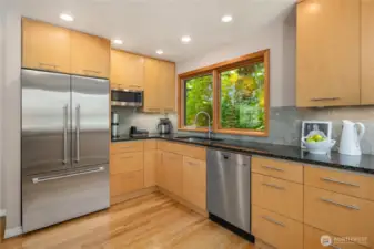 Updated Kitchen with Fisher Paykell refrigerator