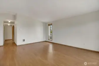 Entering into the living room.