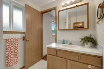Primary bathroom.