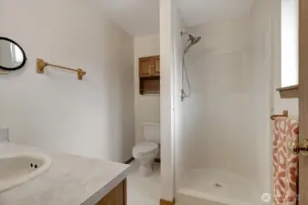 Primary bathroom.