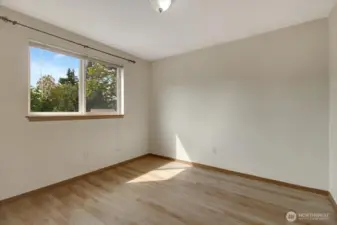 Bedroom #2, also with a spacious closet.