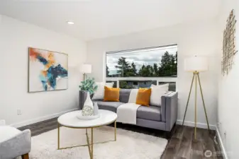 Great territorial views from the living room, dining room and southeast-facing balcony.