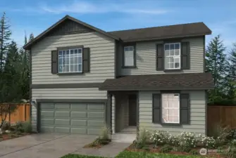 Elevation A rendering not of actual home