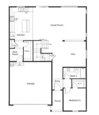 Photo of layout not of actual home