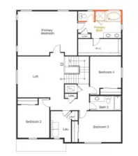 Photo of layout not of actual home