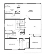 Photo of layout not of actual home