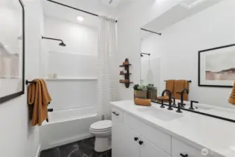 Pictures of Model home. Not pictures of actual home. Features, colors, layout may vary.