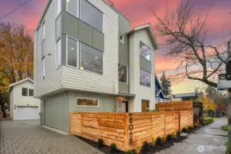 Driveway takes you back to the garage.