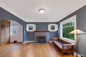 Settle by a cozy gas fireplace or create a reading nook space perfect for rainy days.