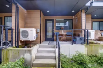 Covered patio for year-round use. Perfect for morning coffee or evening downtime.