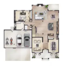 Expanded Aspen floor plan. Builder reserves right to make changes  and/or revisions.