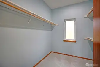 Primary walk-in closet