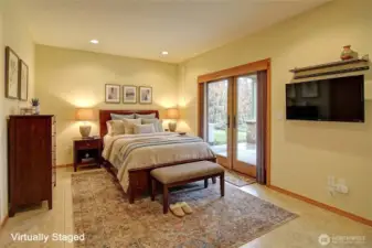 Virtually staged - flex space downstairs used for additional primary suite.