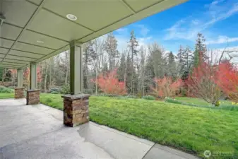 Covered patio with territorial views.