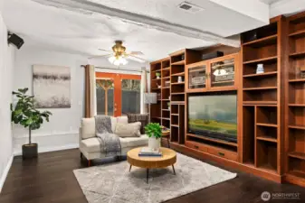 Built in surround sound system