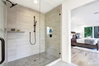 Spacious spa like shower is the perfect place to get your day started!