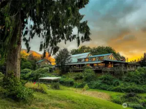 View of Lodge and Main home