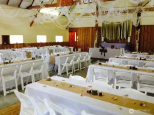 Wedding inside the gathering room