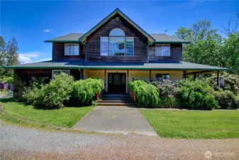 Front view of the main home