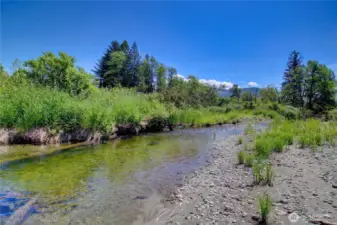 Day Creek in the back part of the property