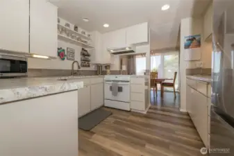 Beautifully updated kitchen with newer appliances.