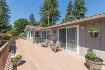 Host guests or relax solo on the expansive Trex deck.