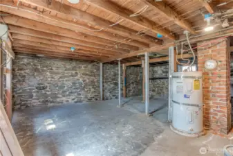 About 900 SF of unfinished storage