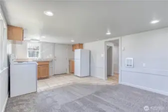 Downstairs family room area
