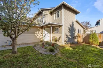 Private Front Door and Patio
