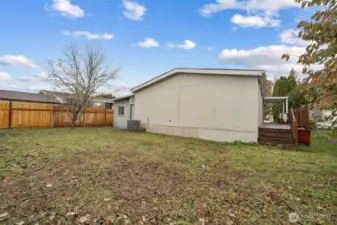 Generous Fenced Backyard