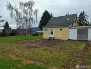 Back of the home and looking off toward the Ilwaco Marina.