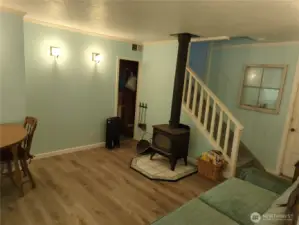 Dining area and stairs to the second floor.