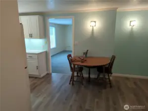 Dining area off the kitchen.